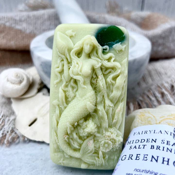 Fairyland Glade - Wholesale Bar Soap - Greenhouse Hidden Sea Glass Sea Salt Soap MADE TO ORDER0