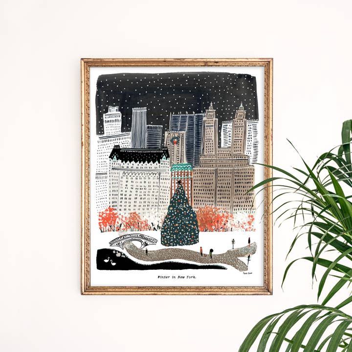 "Winter in New York" Giclée Fine Art Print for wholesale by On Lane Avenue