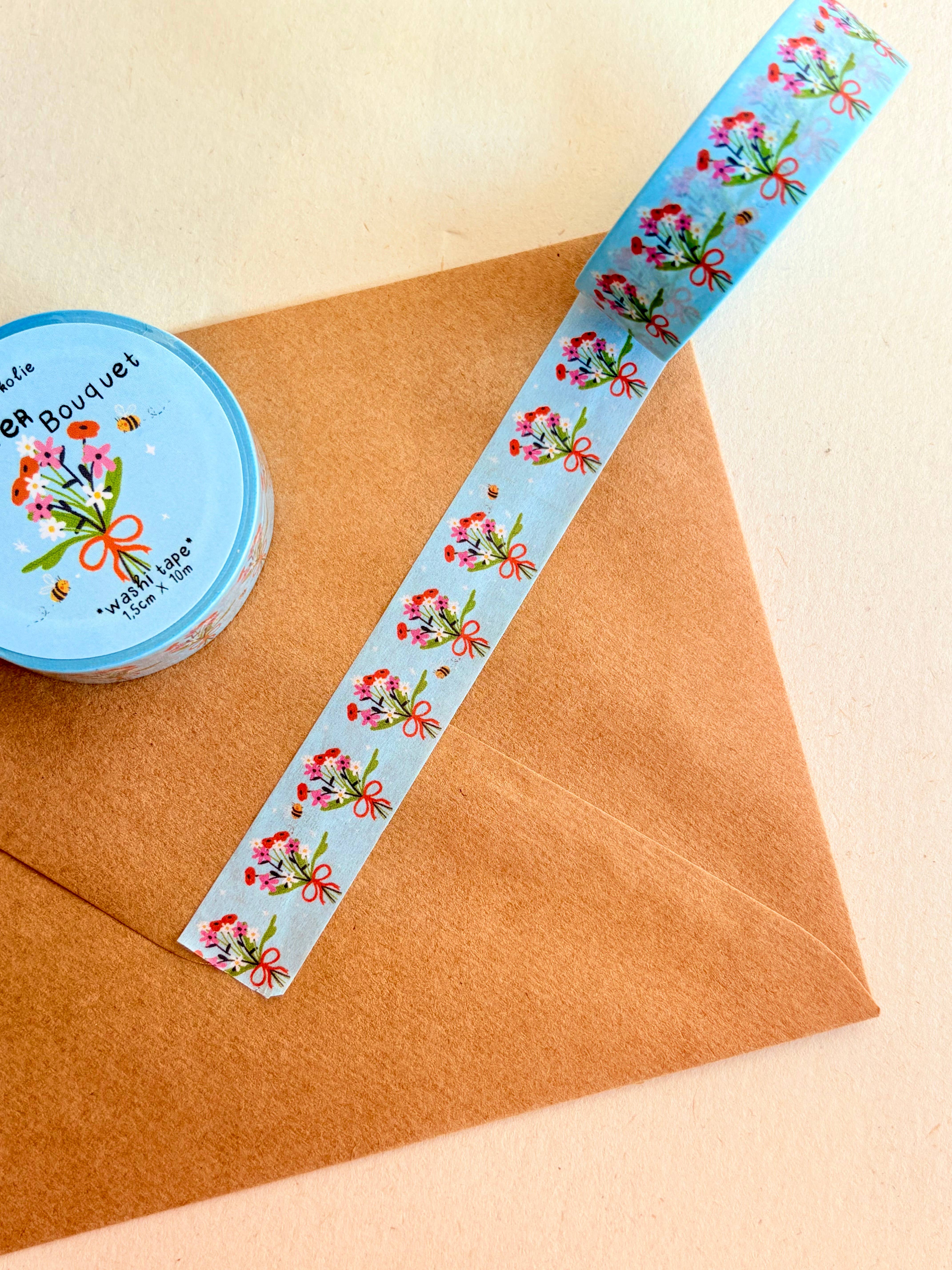 Bloemkolie – wholesale Washi tape – Flower Bouquet Washi Tape for Wedding Invitations1