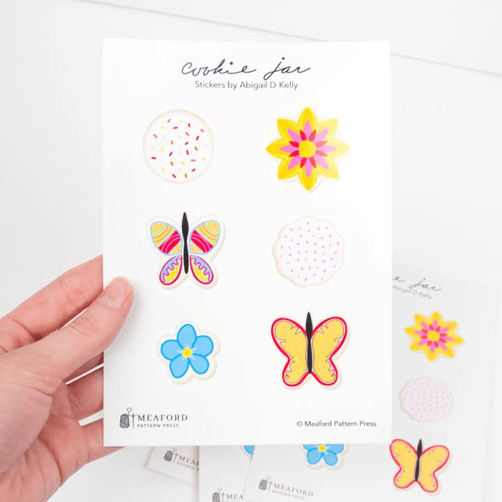 Meaford Pattern Press - Wholesale Sticker - Cookie Jar Sticker Sheet