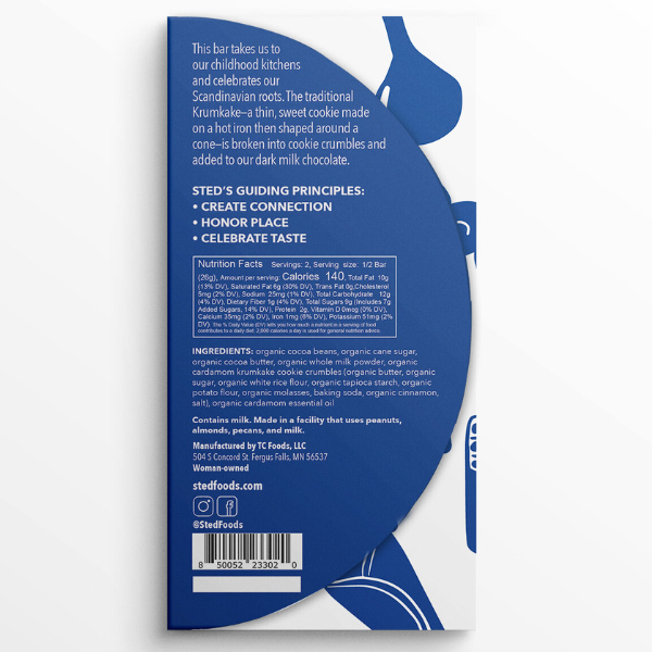 Sted Foods – Großhandel Schokoriegel – Kardamom-Krumkake-Plätzchen1