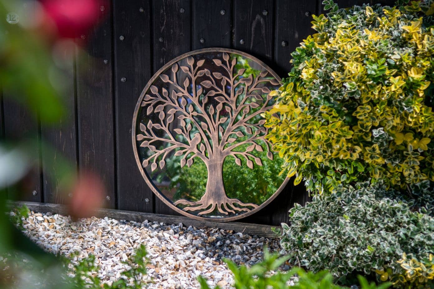 CREEKWOOD GARDEN AND GIFT LTD - Vente Miroir mural - Miroir Arbre de Vie - Cuivre Brossé1