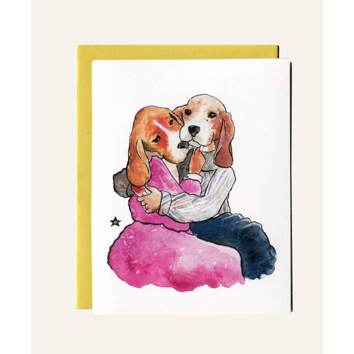 Darling Illustrations - Wholesale Love Card - Puppy Love - Dog Notecard3