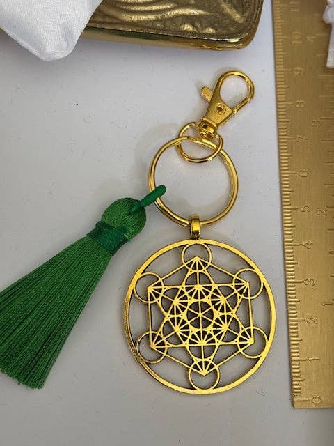 Miss DJ Angel - Wholesale Keychain - Women's - Metatron cube keychain, Metatron charm, Archangel Metatron keychain, lucky charm pendant, esoteric pendant, good luck gift.4
