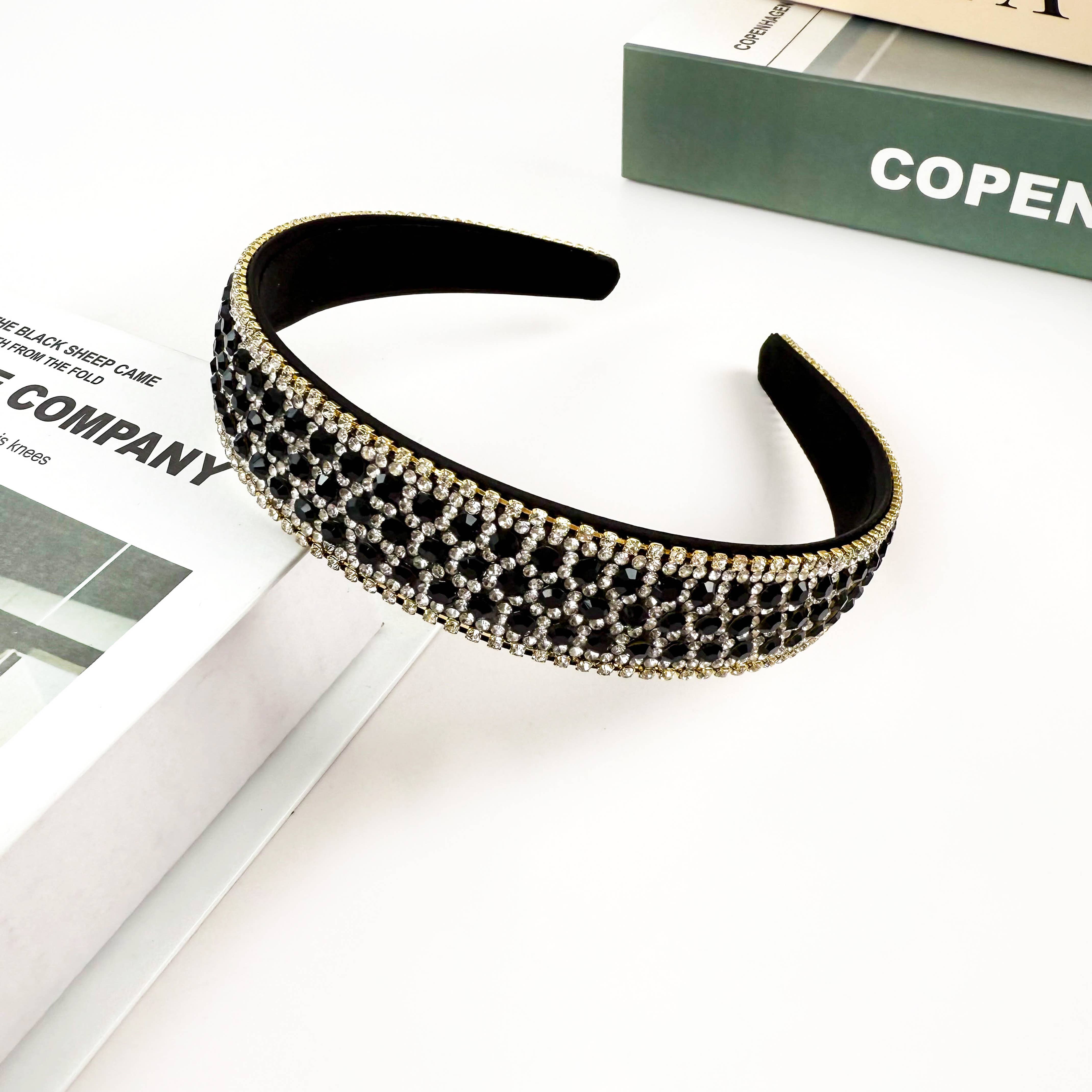 Tourtiwi – wholesale Fashion headband – women's – Bright Multi-Color Diamond Headband2