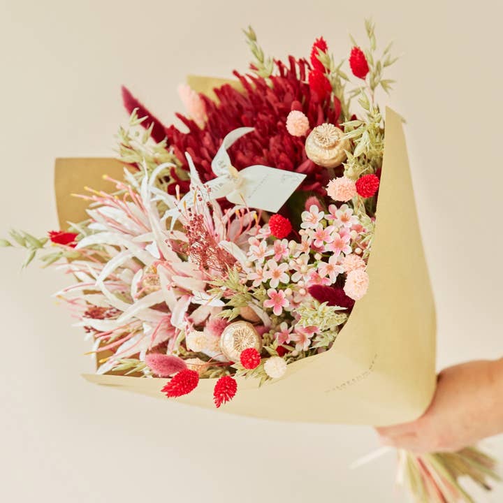 Classic Mixed Bouquet - Red Allure for wholesale by Wildflowers by Floriette