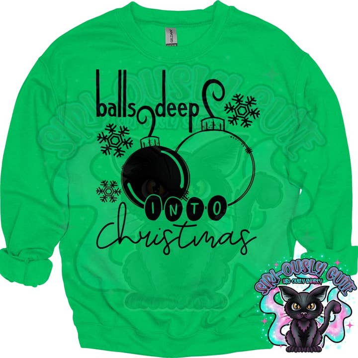 Balls Deep Into Christmas - Black for wholesale by Siri-Ously Cute