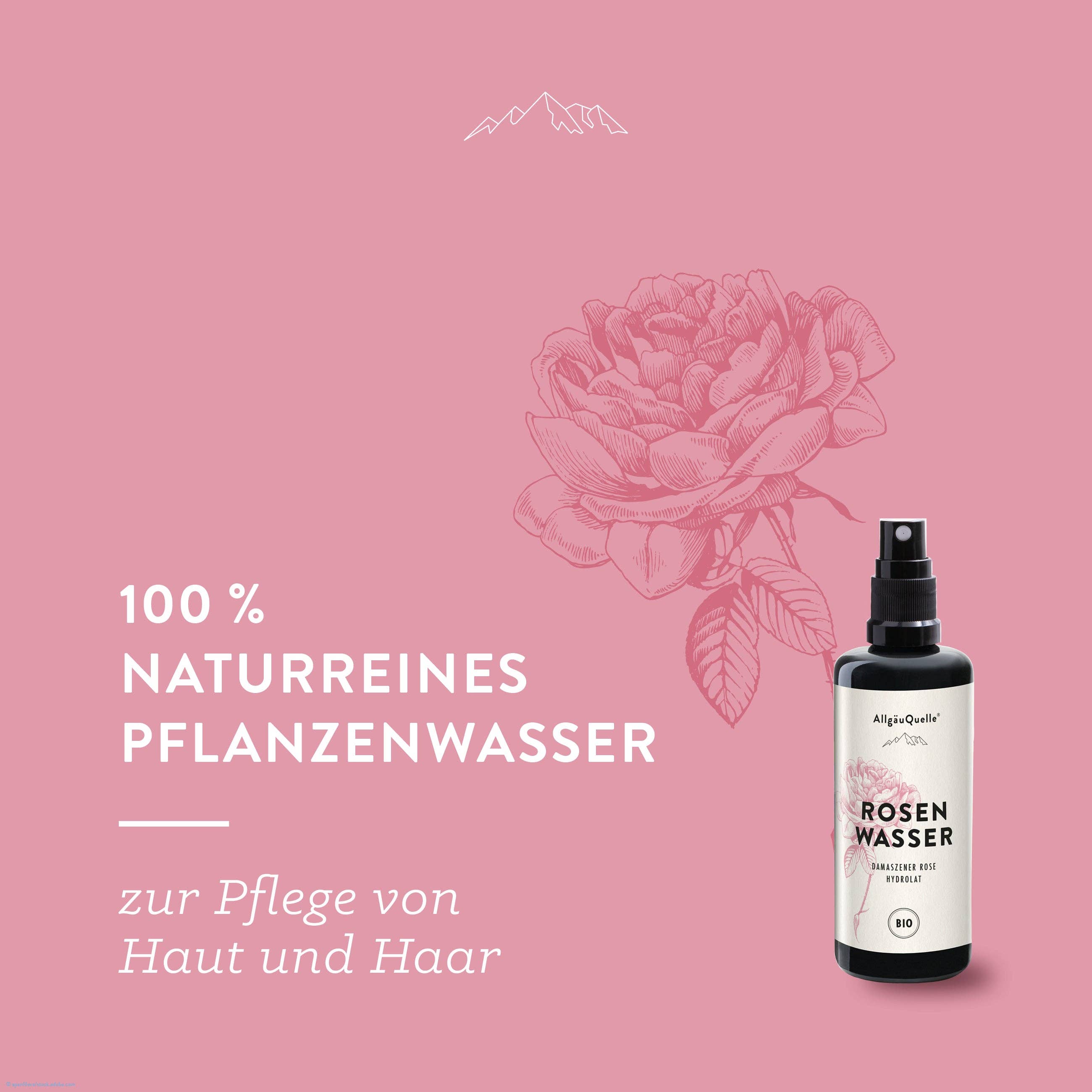 Allgäuquelle Naturprodukte GmbH - Wholesale Face & Body Mist/Water - Damascus Rose Rose Rose Water 100ml2