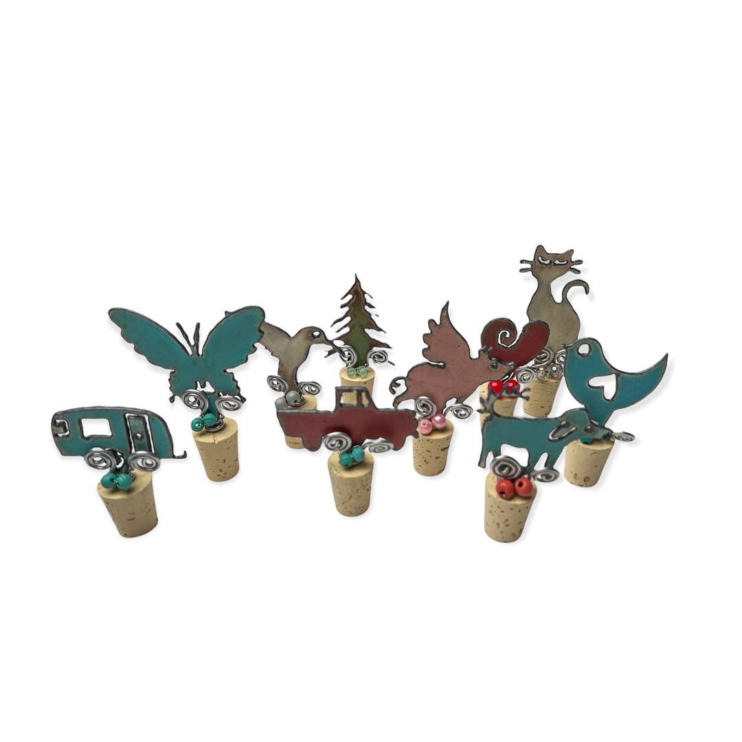 Iron Jewel - Vente Bouchon de vin - Bouchon de vin Vintage Camper Trailer vin en liège Barware USA2