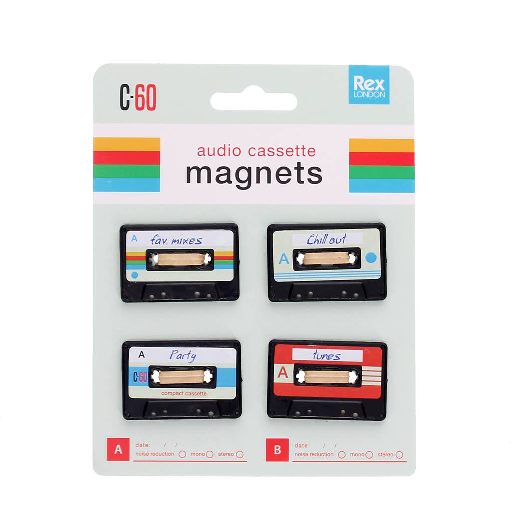 Rex B2B - UK – wholesale Magnet – Mini music magnets (set of 4) - Cassette0