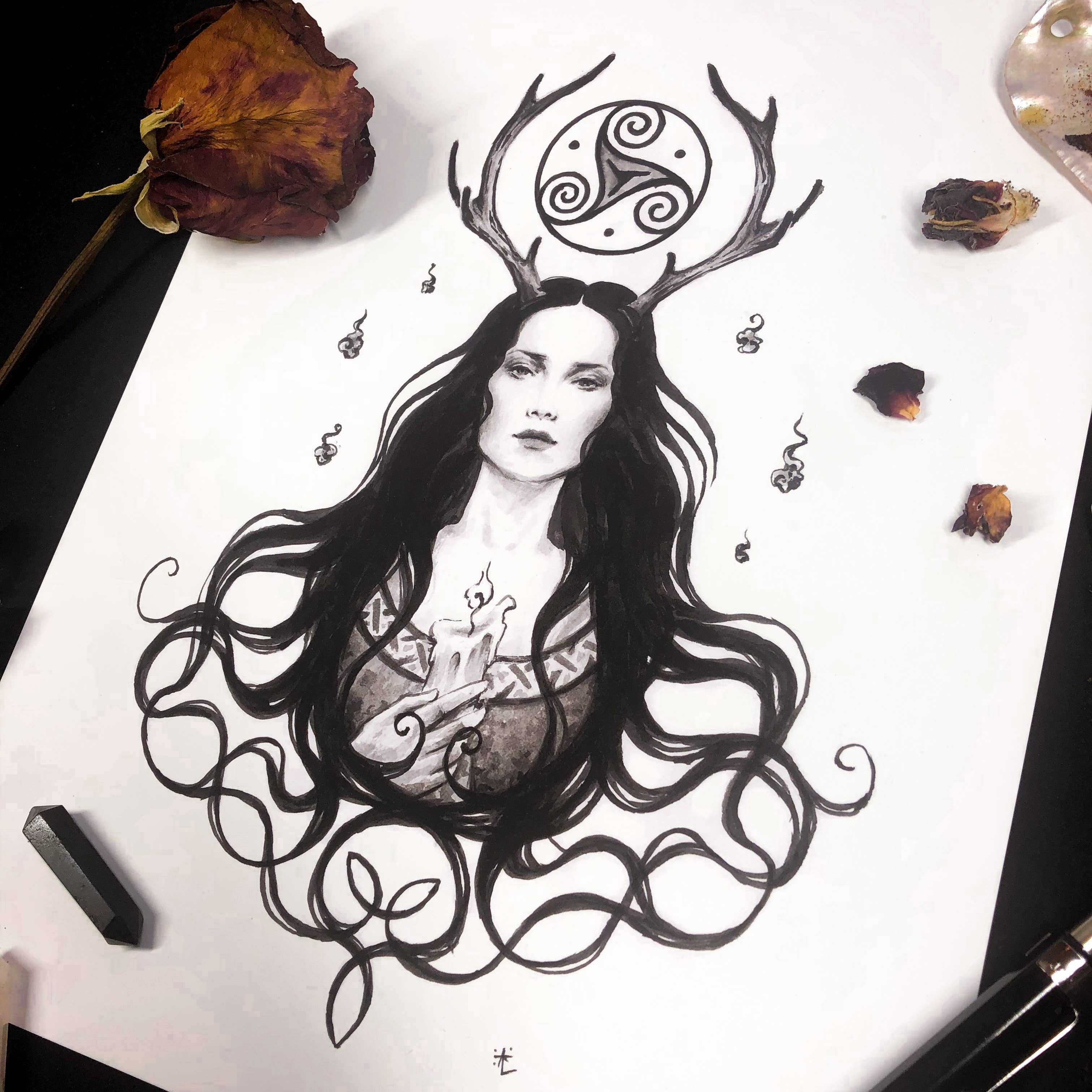 The Art of Annabelle Lewis - Wholesale Art Print - Brigid - Art Print2