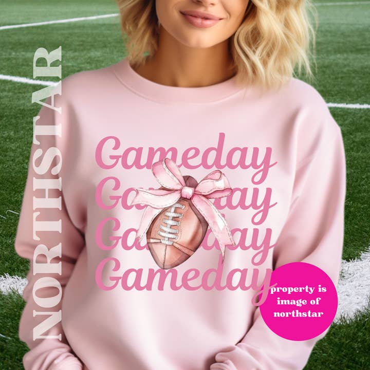 Gameday Football Coquette Sweatshirts for wholesale by Northstar