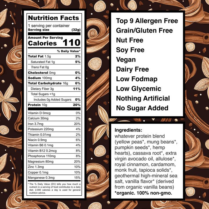 Whatever Foods - Vendita all'ingrosso Snack soffiati - Whatever Puffs - Cannella Crunch (Confezione da 8)1