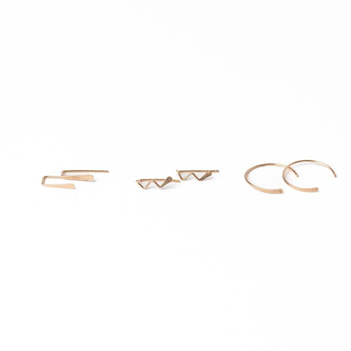 Forai - Wholesale Dangle Earrings - Indra Staple Earrings in 14K Gold Filled2