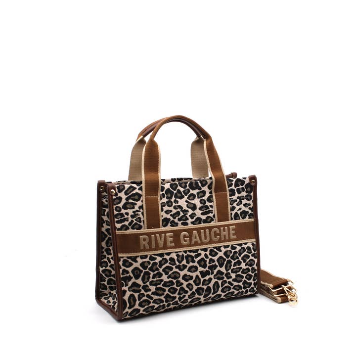 Vimoda – wholesale Väska med handtag – Dam – LEOPARD Leopard canvas handväska