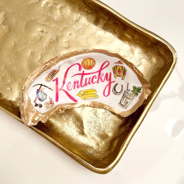 Oyster Ring Dish - Kentucky for wholesale by The Painted Pearl