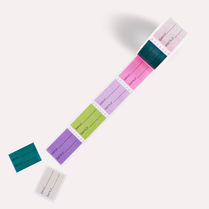 The Completist - Wholesale Washi Tape - Day + Date Stamp Washi Tape1