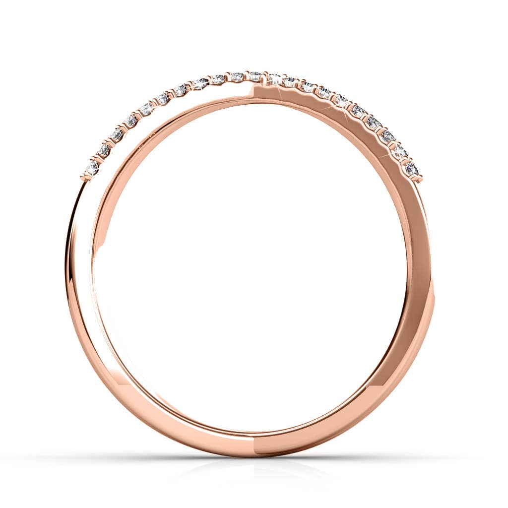 CARALI / MYC Paris - Vente Bague avec plusieurs pierres - Bague X - Or Rosé Et Cristal1