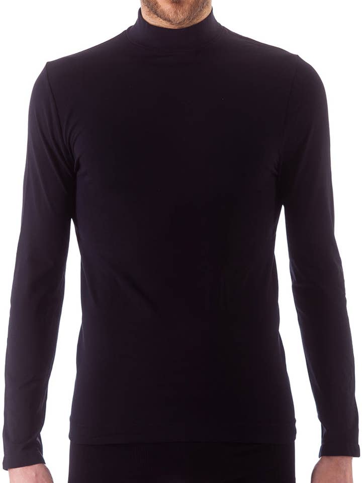 Issimo Mens Mock Neck manica lunga per la vendita all'ingrosso da parte di Bellissima