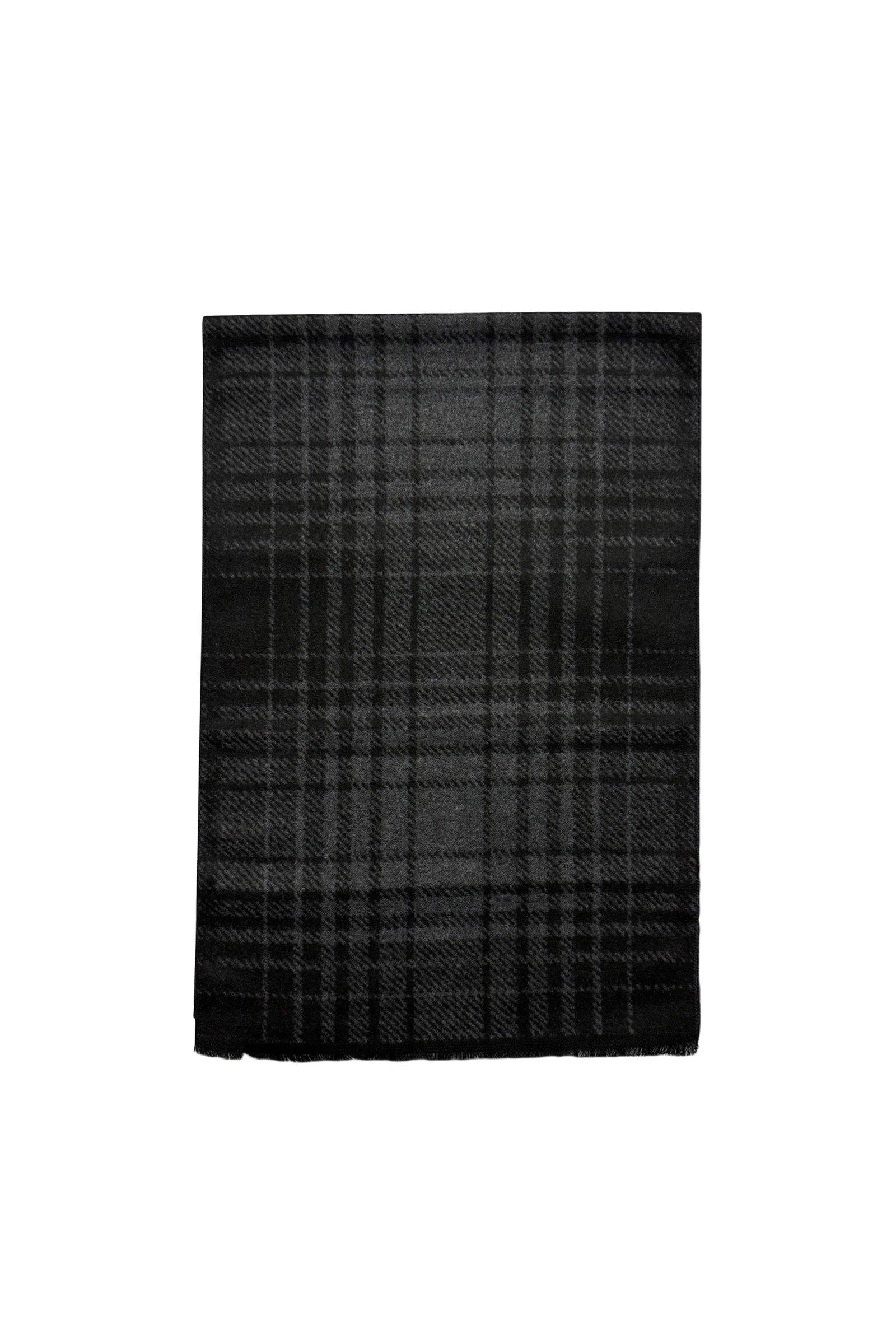 Fashion Scarf World - Wholesale Scarf - Unisex - Grid Check Print Reversible Mens/Unisex Frayed Scarf1