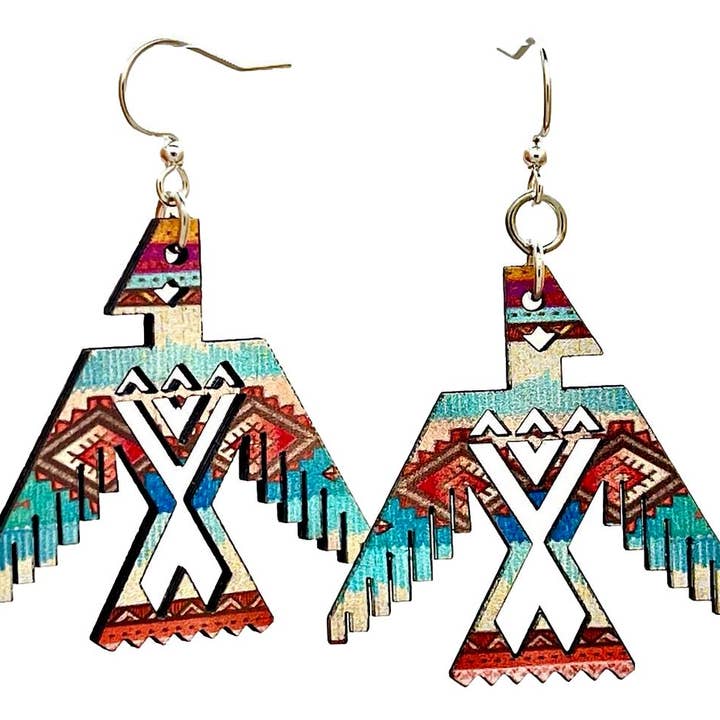 Native American Thunderbird Earrings for wholesale by Green Tree Jewelry