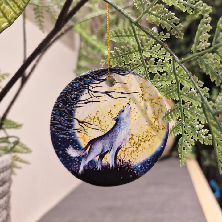 By Jo Crafts – wholesale Christmas decoration – Wolf & Bear Tree Hanging Decoration3