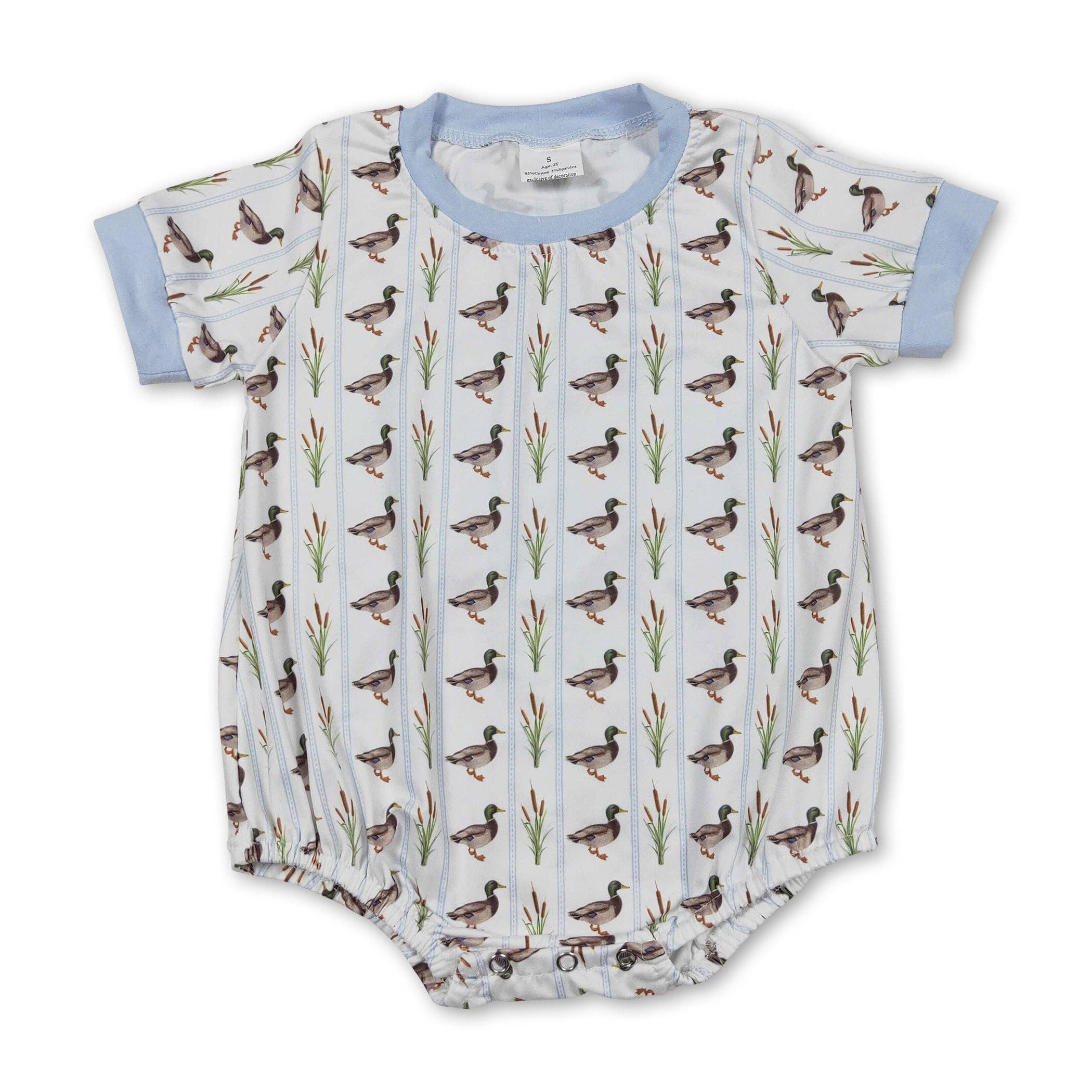 Yawoo Garments - Wholesale Bodysuit (Non-Footed) - Baby - Short sleeves duck baby boy summer romper