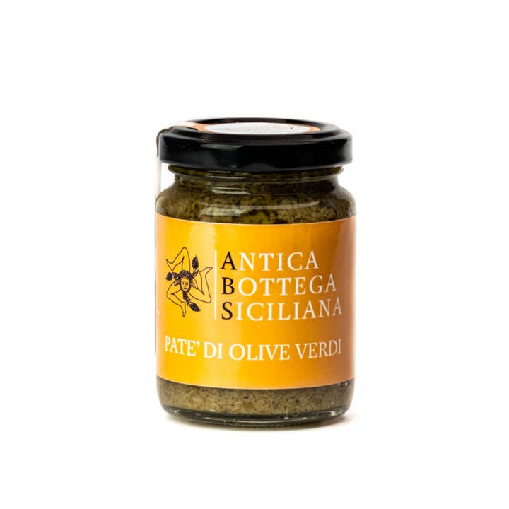 Antica Bottega Siciliana - Vendita all'ingrosso Tapenade - Patè di olive verdi siciliane - 90 g