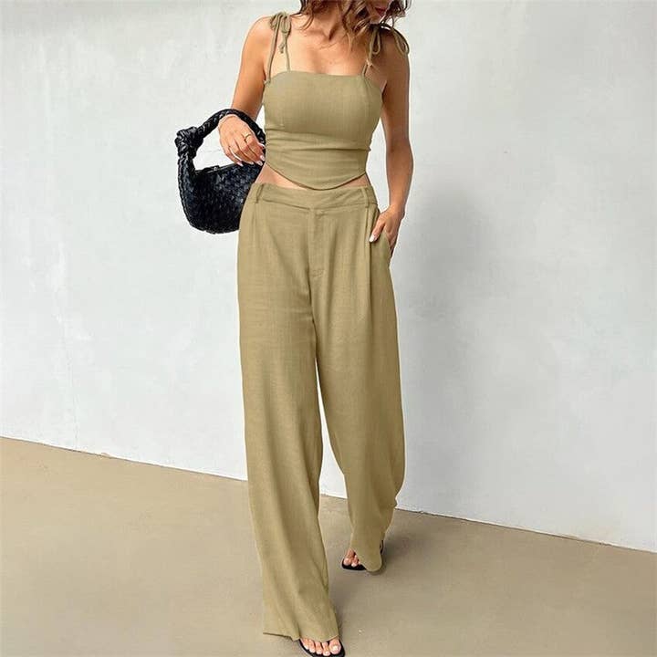 Cami Top and Pants Pajama Set for wholesale by UZ Wholesale Store