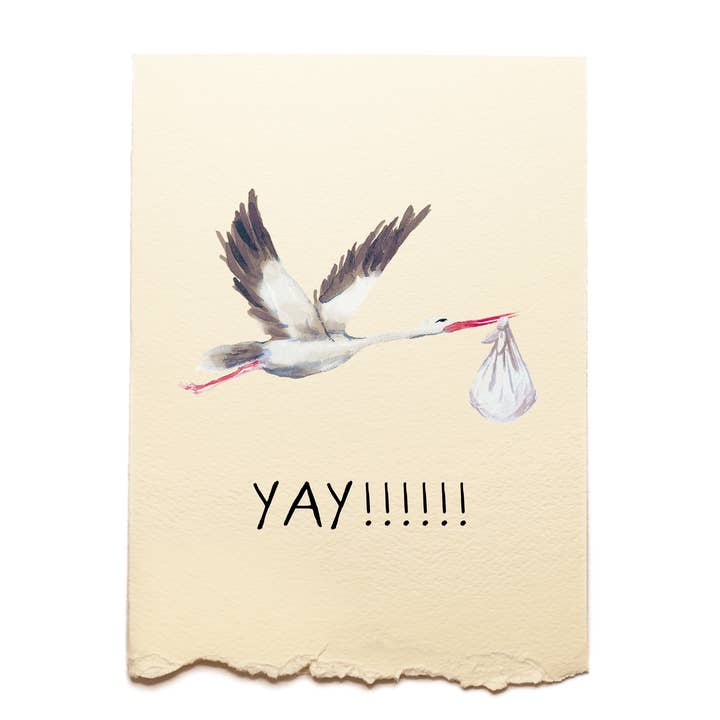 Bébé/enceinte - Cigogne pour la vente par Piccola Arte