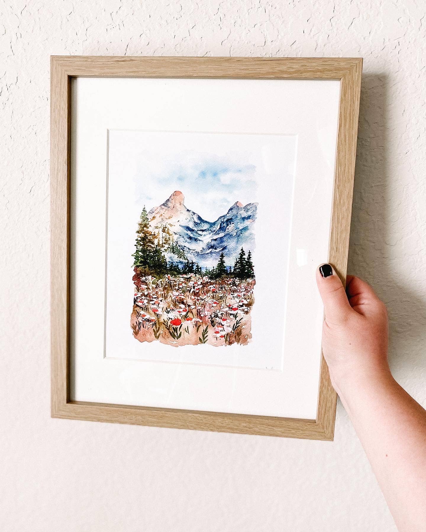 Art and Home co. - Wholesale Art Print - Mountain Landscape Watercolor Fine Art Print7