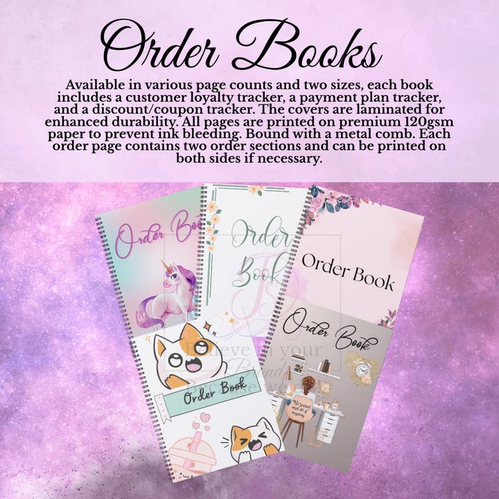 Order Book for wholesale by T S Business Cards and Labels