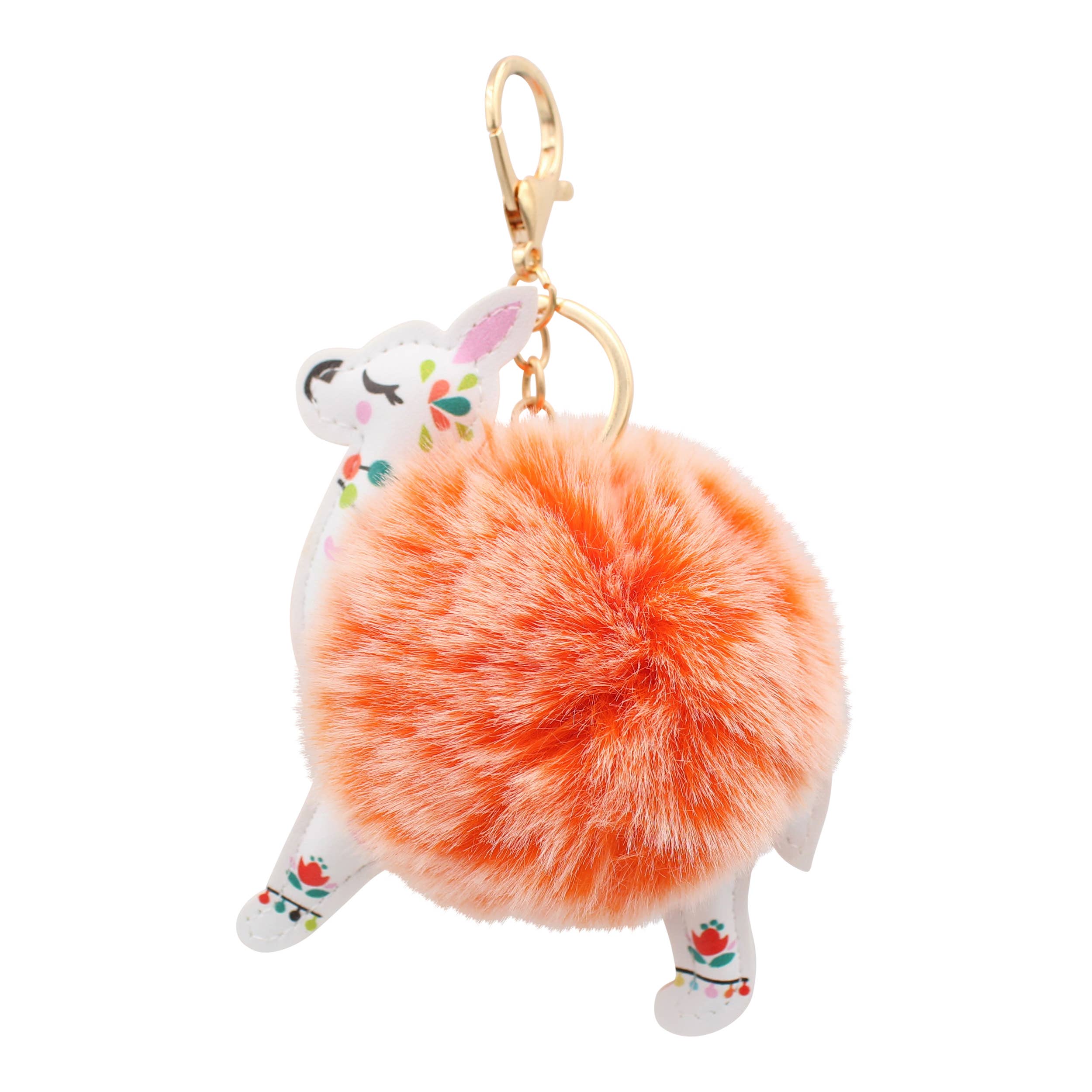 Real Sic - Wholesale Keychain - Unisex - Cute Animal Fuzzy Charm Pom Pom Keychain - Alpaca10