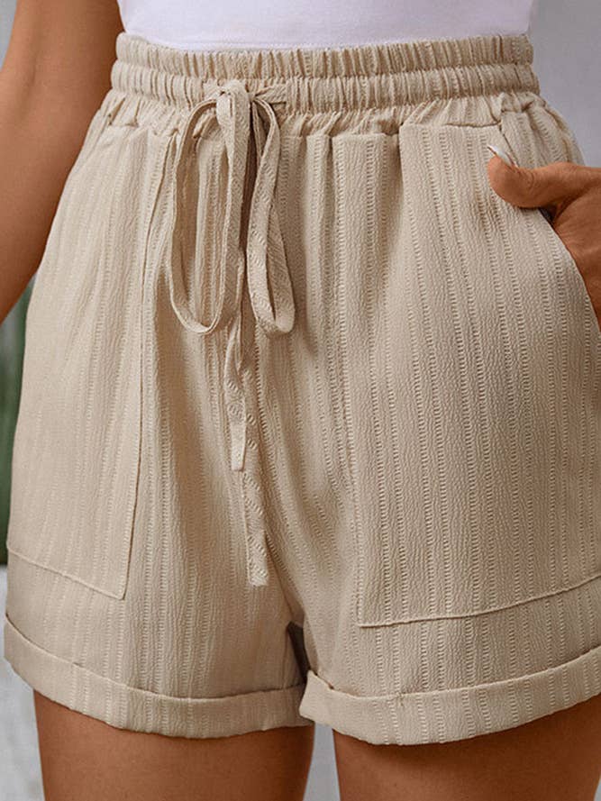 Abrikozenshort met trekkoordzakken BFZY763 voor wholesale door UNISHE