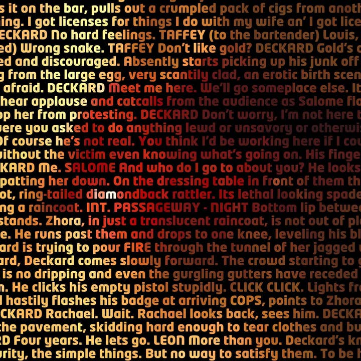 Robotic Ewe - Wholesale Kunstprint - Blade Runner - Scenario Art Print - Rachael in het licht2