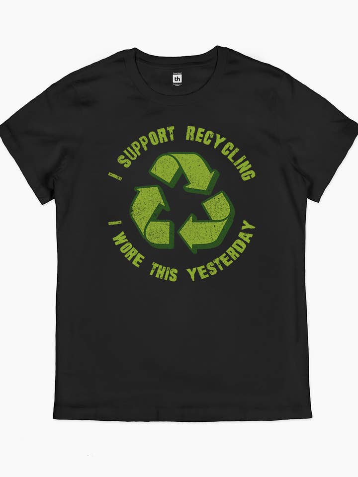 Threadheads - Wholesale Screen printed t-shirt – unisex - I Support Recycling T-Shirt7