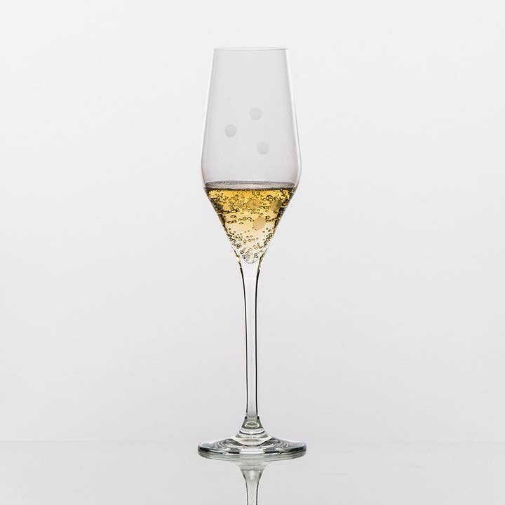 Taça de champanhe Drops of Joy por atacado de Julianna Glass