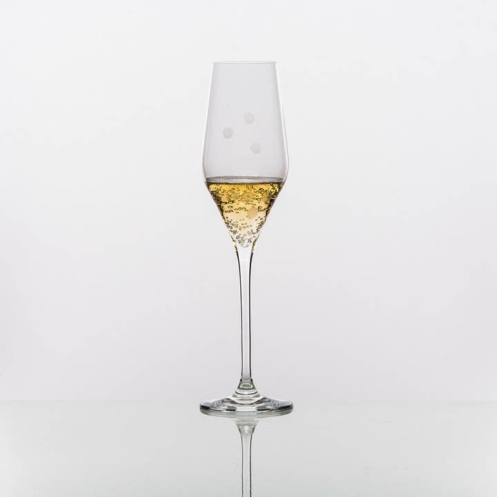 Verre à champagne Drops of Joy pour la vente par Julianna Glass