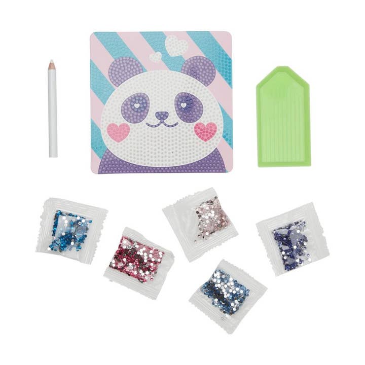 Bobangles - Wholesale DIY Craft Kit - Kids - Ooly Razzle Dazzle Mini DIY Gem Art Kit - Pretty Panda