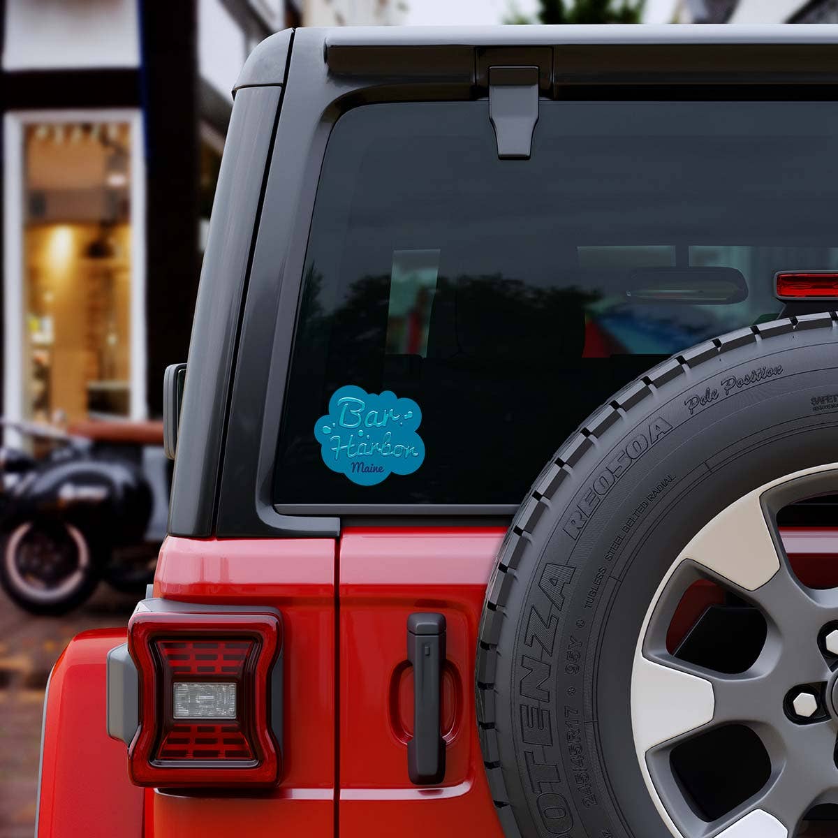 RetroPlanet - Wholesale Sticker - Bar Harbor Maine Water Drops Die Cut Vinyl Sticker2