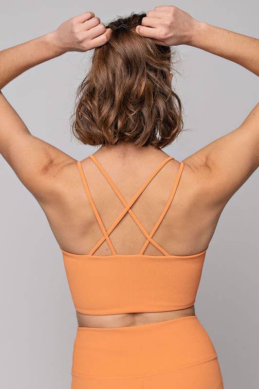 Sunday Morning - Wholesale Sports Bra - Women's - T5097PL37 Plus Size Adjustable Strap Nylon Rib Sports Bra8