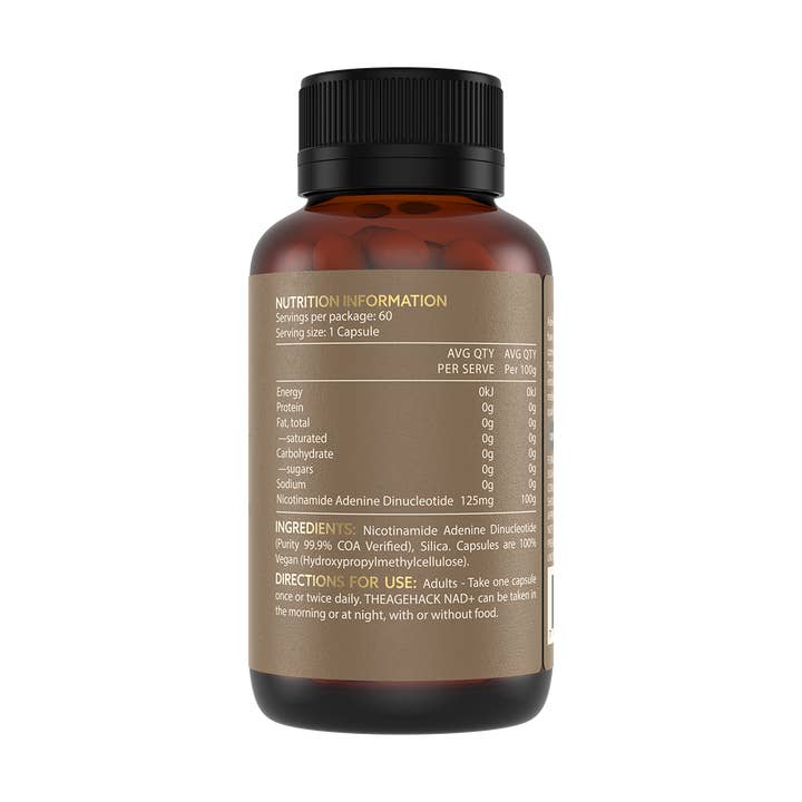 The Age Hack - Wholesale Oral Supplement/Vitamin - NAD+ Capsules - your on the go, cellular energy boost partner1