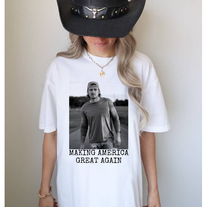 Making America Great Again - Morgan Wallen Graphic Tee for wholesale by Urban Edge Co.