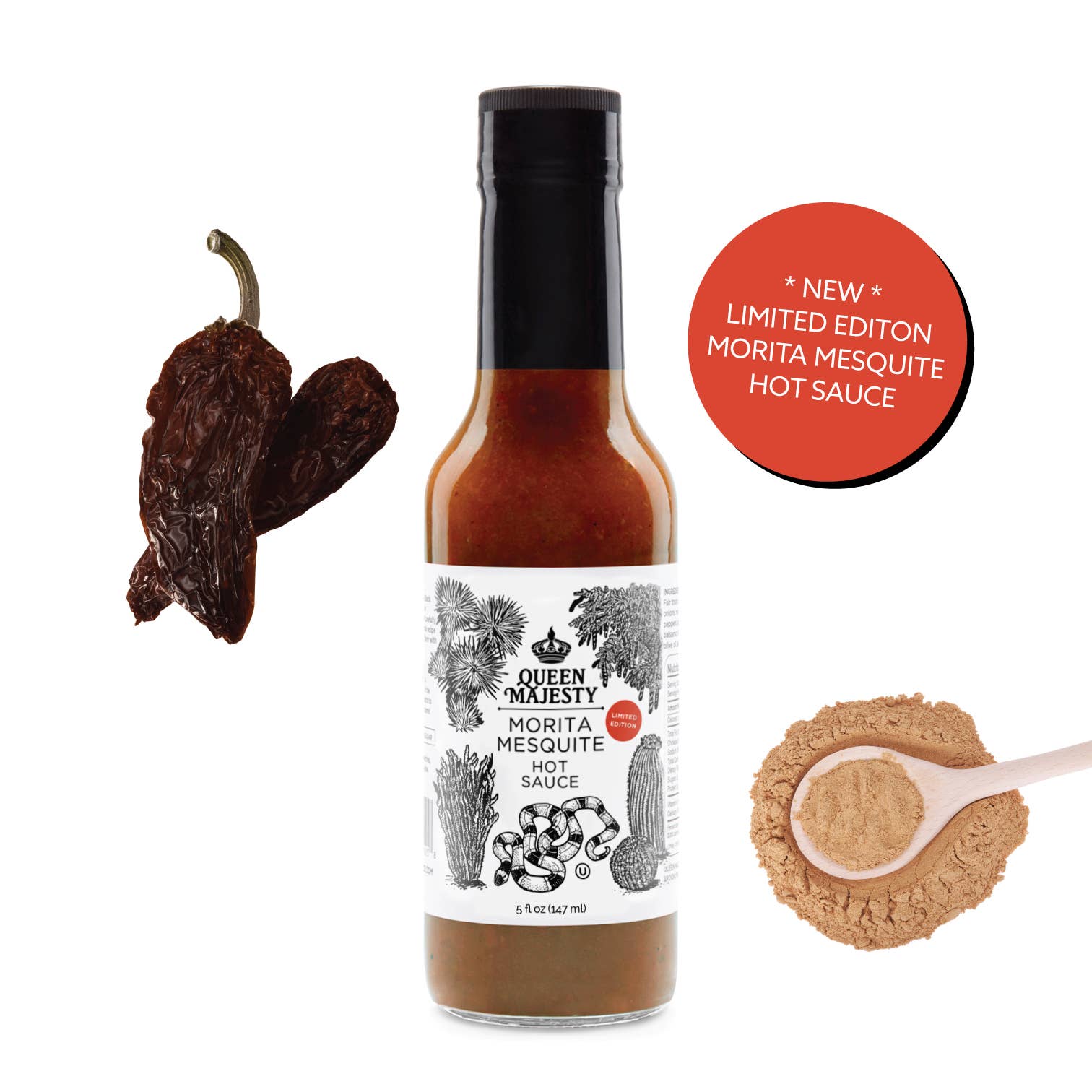 Queen Majesty Hot Sauce - Wholesale Hot Sauce - LIMITED EDITION Morita Mesquite Hot Sauce1