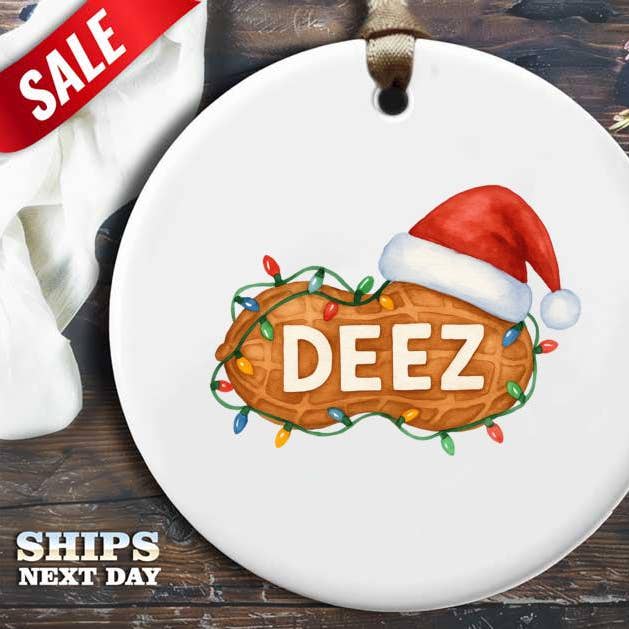 Sjov Deez Nuts Julepynt Jordnøddeformet Med DEEZ for engroshandel hos VenusArtsShop
