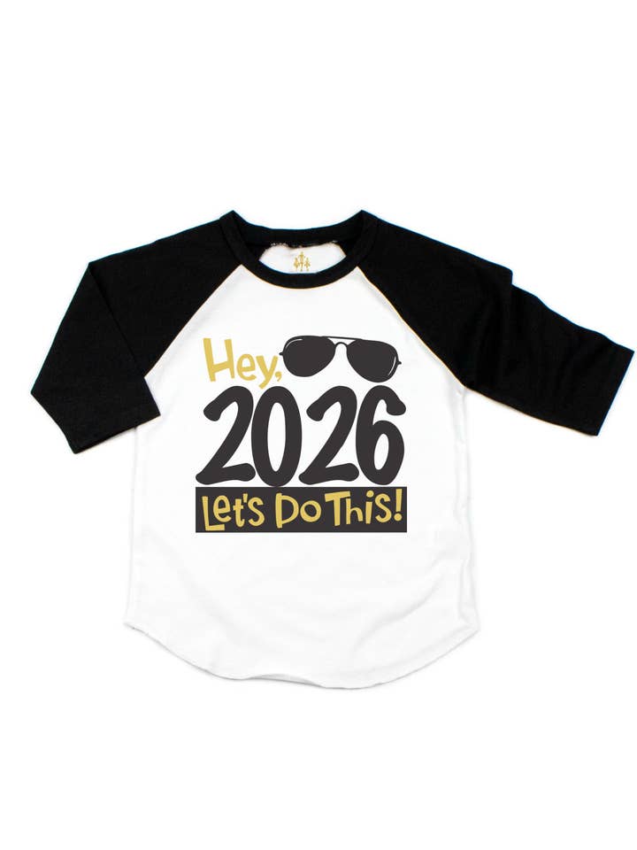 Camiseta de Ano Novo para Crianças 2026 – Olá 2026 Vamos a Isto por atacado de Mackenzie Madison of Philadelphia