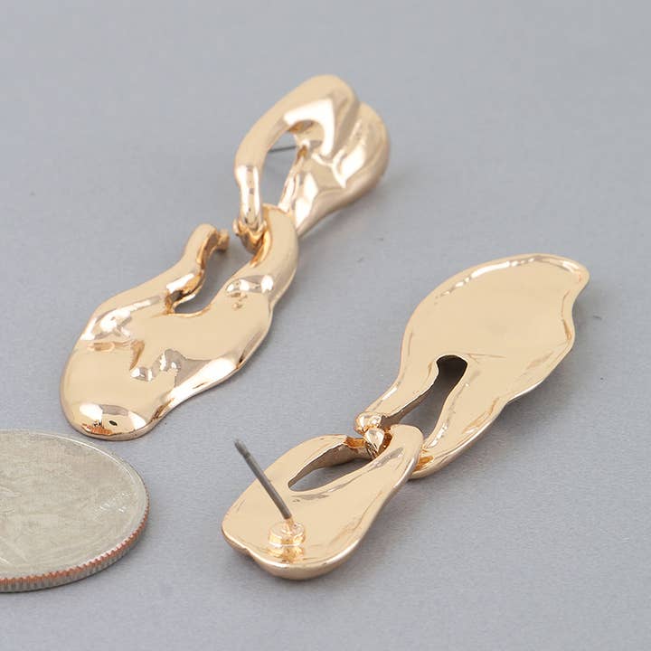 Boucles d'oreilles pendantes à gouttes ondulées abstraites multiples pour la vente par 3AM BY H&D ACCESSORIES