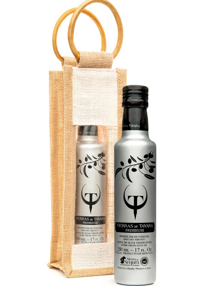 Premium ekstra jomfru olivenolie 250 ml etui for engroshandel hos Tierras de Tavara