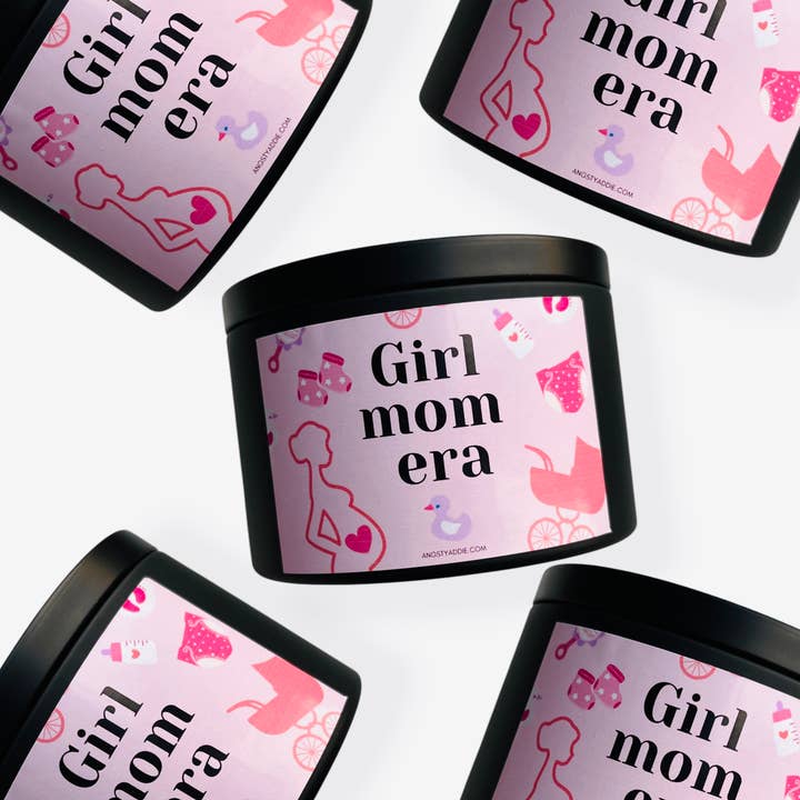 In my girl mom era, girl mom gifts, girl mom candle, for wholesale by Angsty Addie