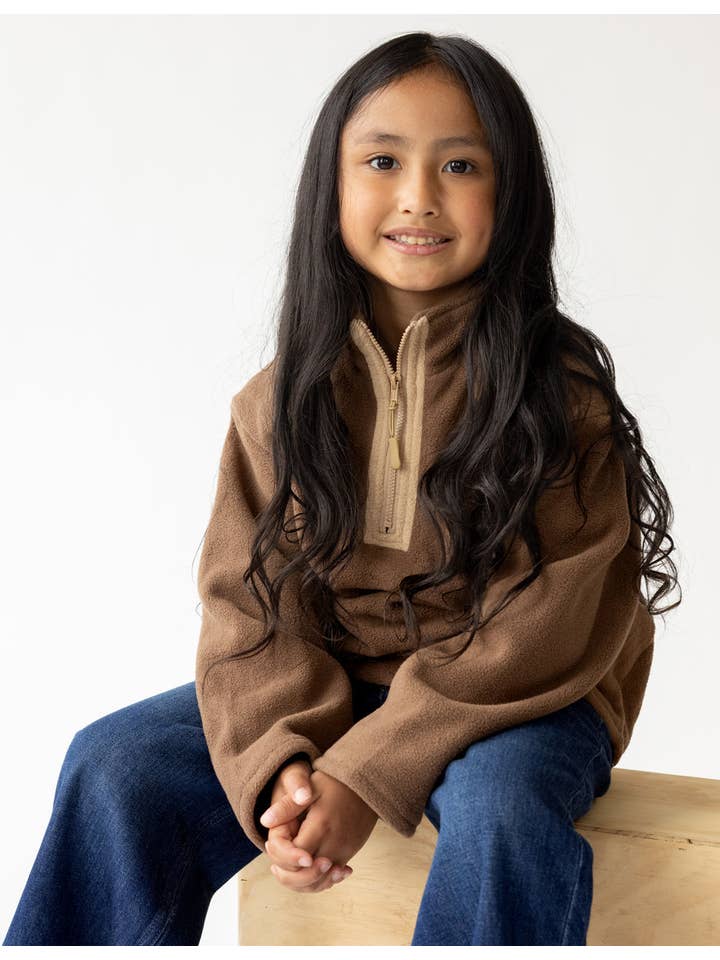 Elevated Faith - Wholesale Sweatshirt - Kids - Brown Fleece Kids Pullover5